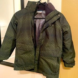 Columbia Interchange 3-in-1 kids small green jacket